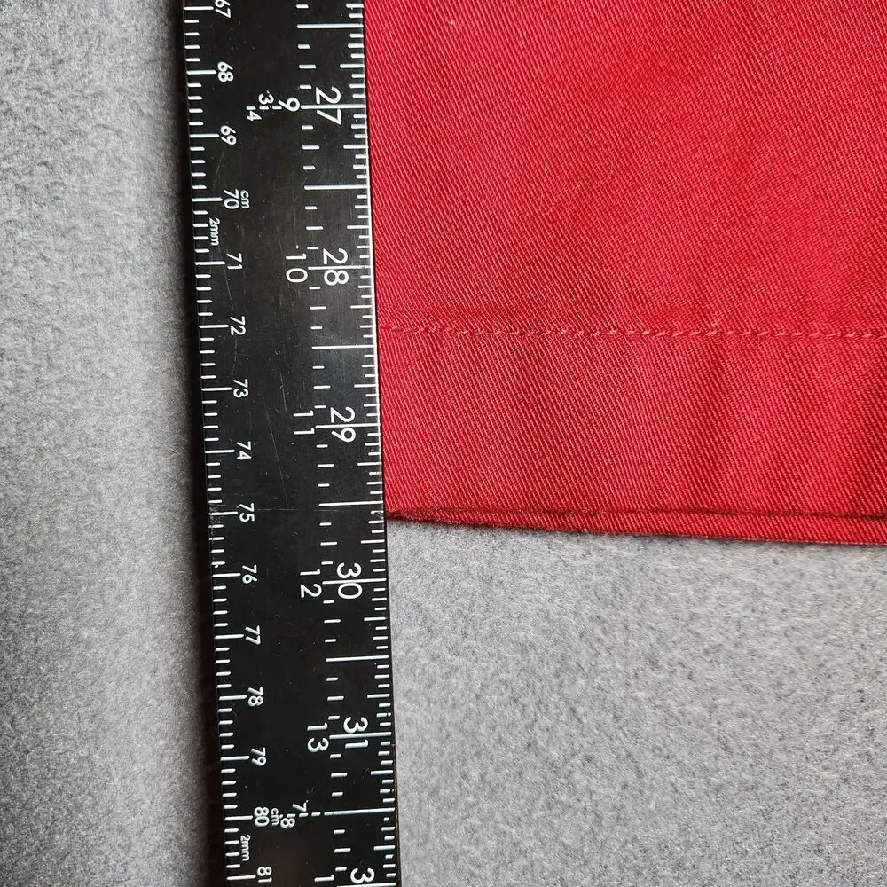 J. Crew Chino Pants Men 32X30 Red The Sutton Straight Leg